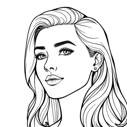Exemplo do efeito Desenho para Colorir
